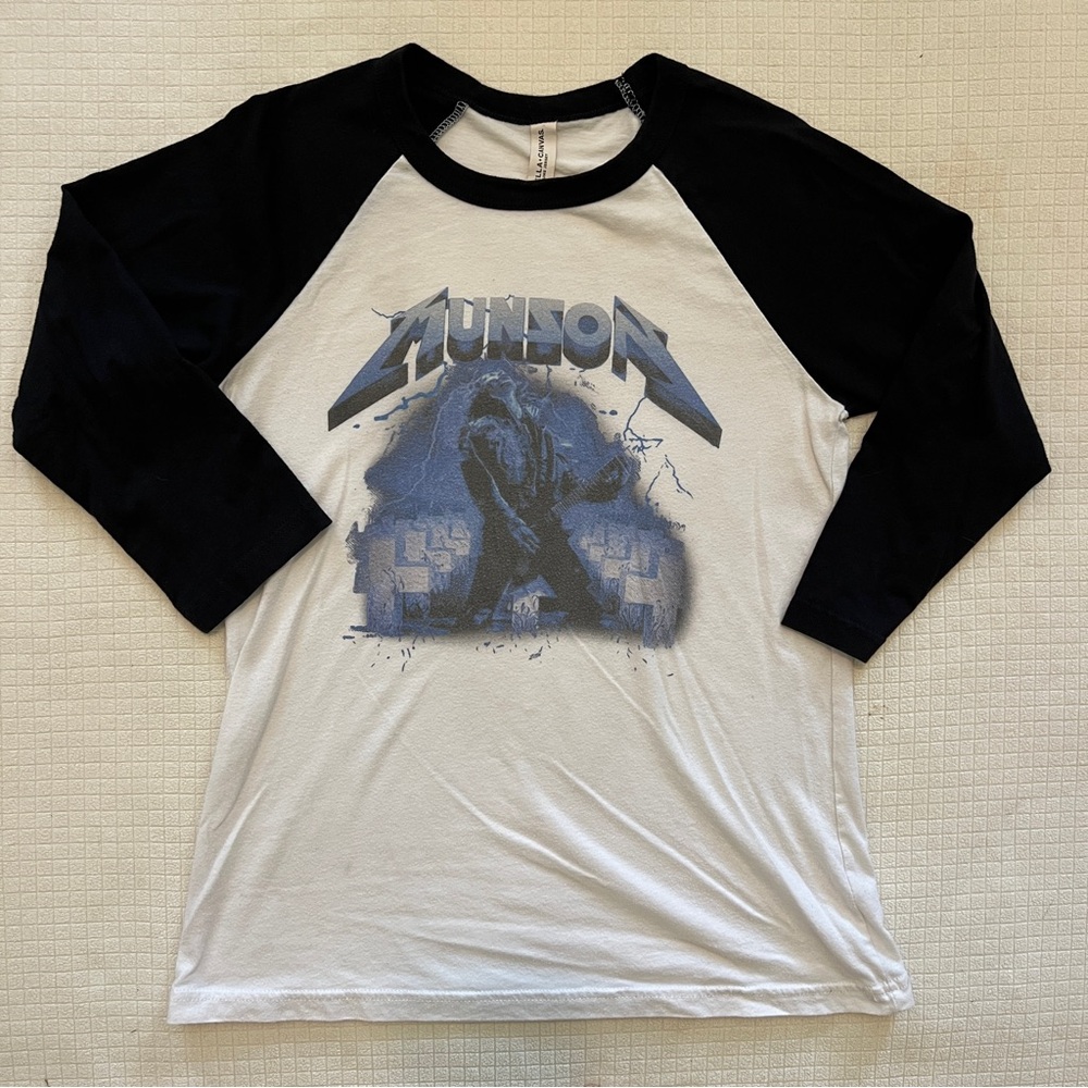 Stranger Things “Eddie Munson” 3/4 sleeve baseball style shirt, XS